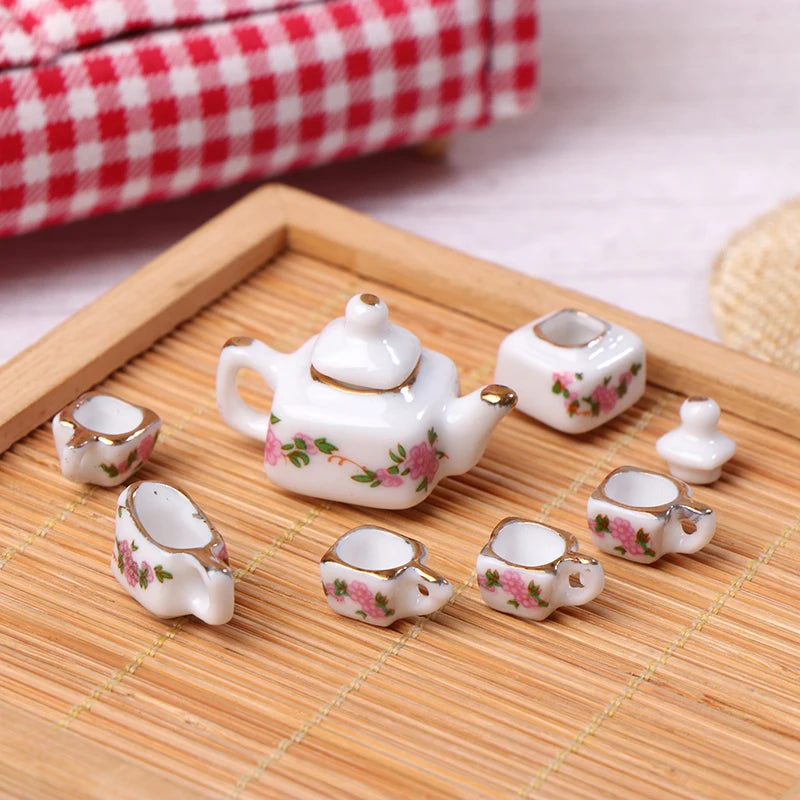 Mini Ceramic Kungfu Tea Set Kettle Cup Tableware