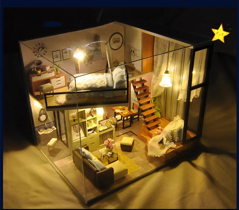 Modern Loft Casa Miniature Building Kits