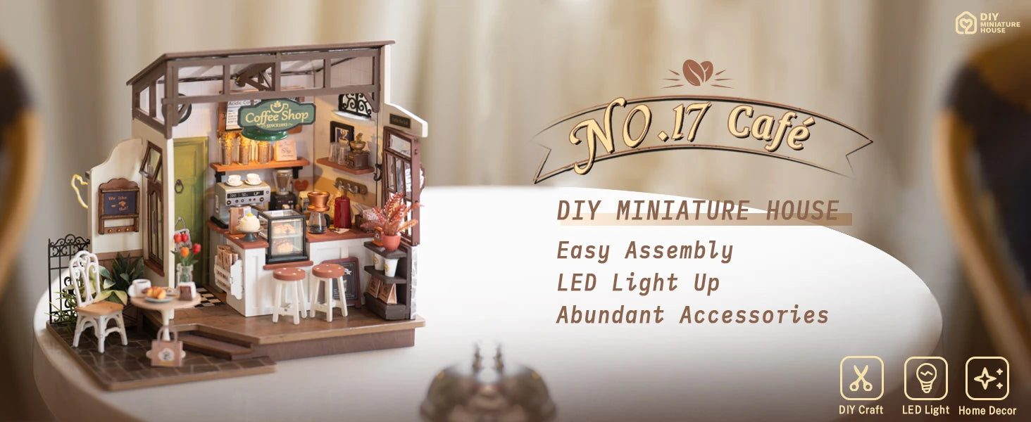 Miniature Cozy Coffee Café