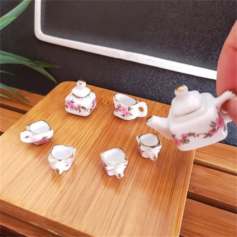 Mini Ceramic Kungfu Tea Set Kettle Cup Tableware