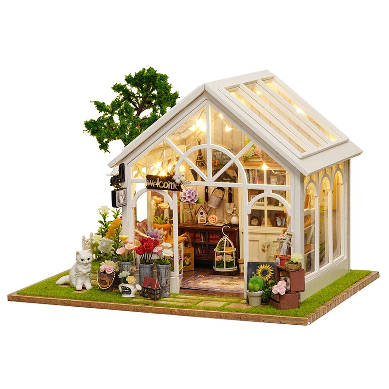 Vintage Sunshine Greenhouse Cottage Model Kit