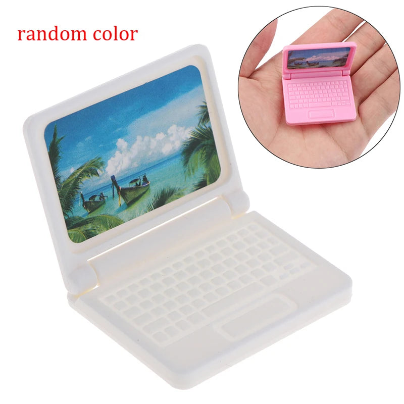 Mini Laptop Model Furniture Accessories - 1Pcs