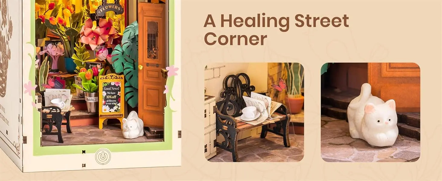 Floral Corner DIY Book Nook Kit