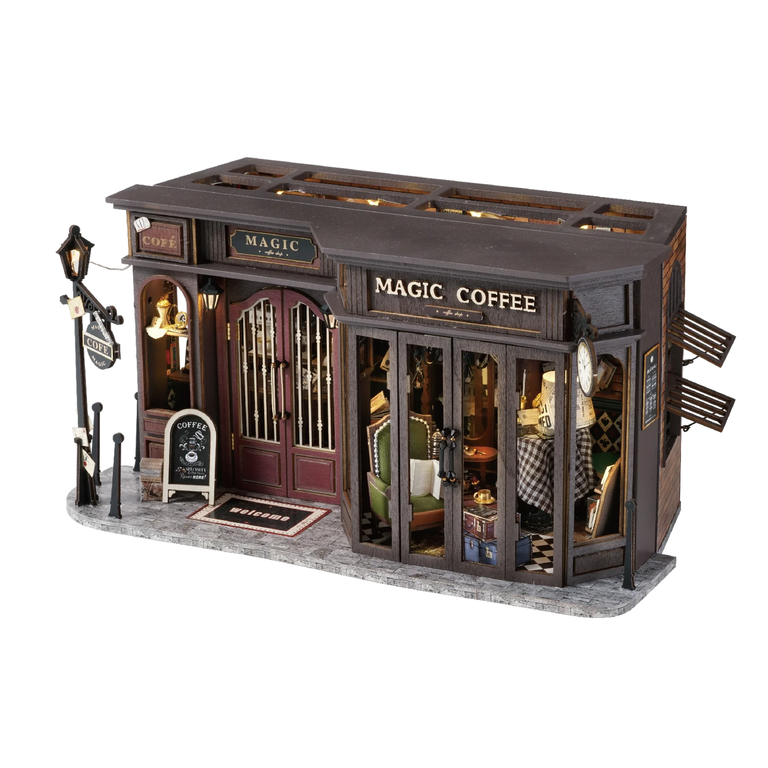 Vintage Magic Coffee Shop DIY Miniature House Kite