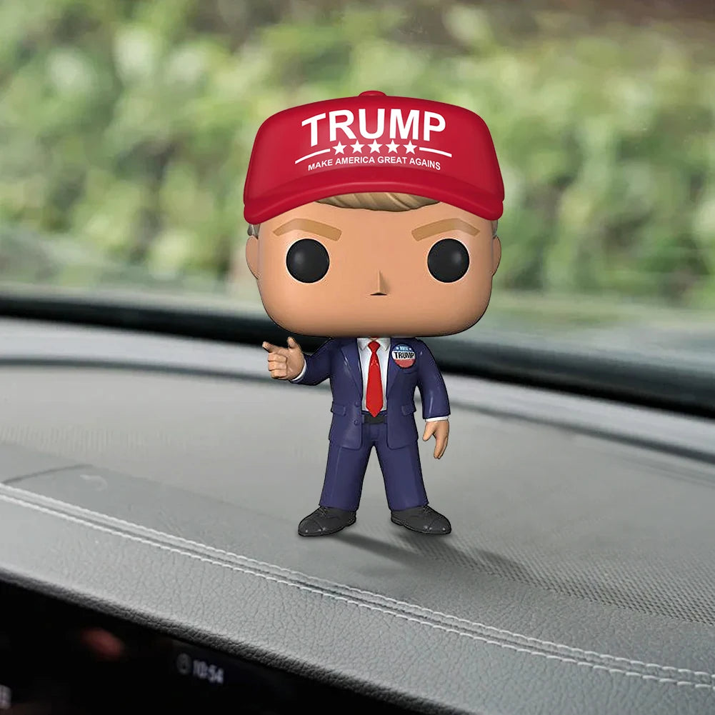 Mini Trump Statue Decor – Make America Great Again