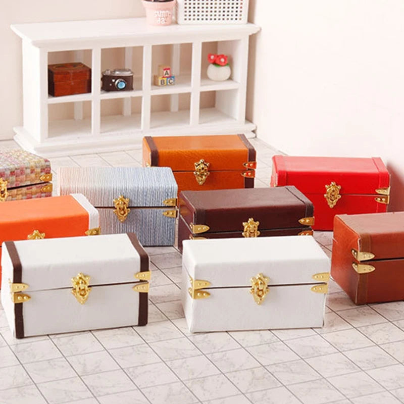 Suitcase Vintage Leather Luggage Box