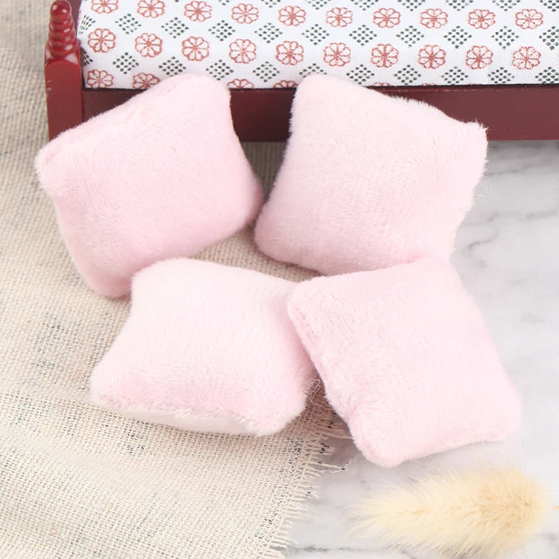 Mini Pillow Cushions For Sofa Couch - 4Pcs