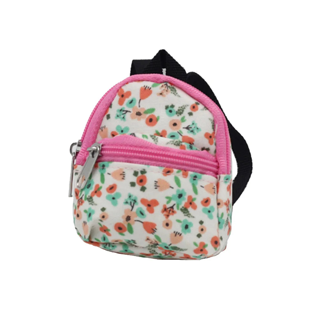 Miniature Doll Backpack – Realistic Canvas Bag