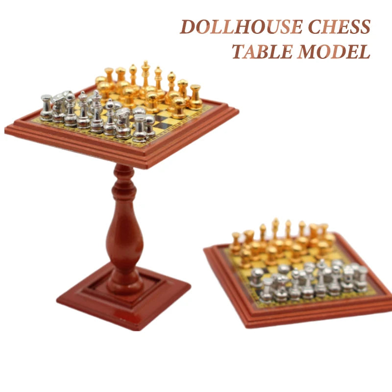 Alloy International Chess Set Checkerboard