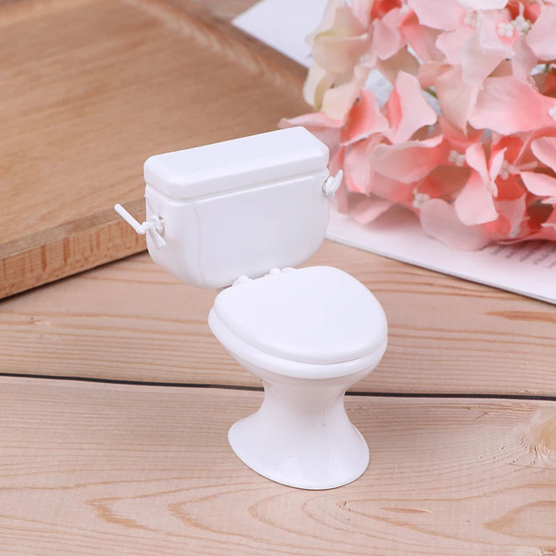 Vintage Bathroom Toilet - Dolls Accessories