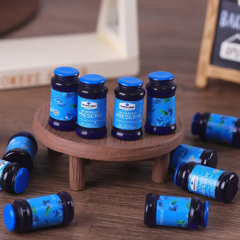 Simulation Resin Jam Bottle 1/12  Dollhouse - 10Pcs