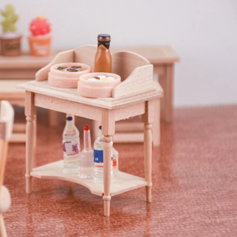 Wooden Desk with Shelf