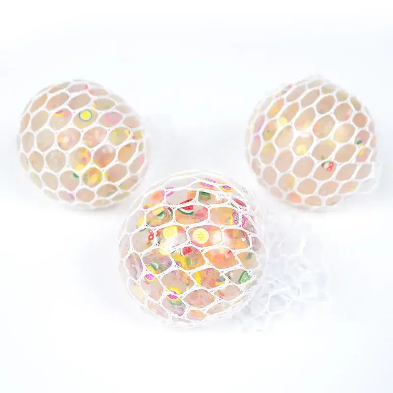 Crystal Clear Squishy Mesh Ball!