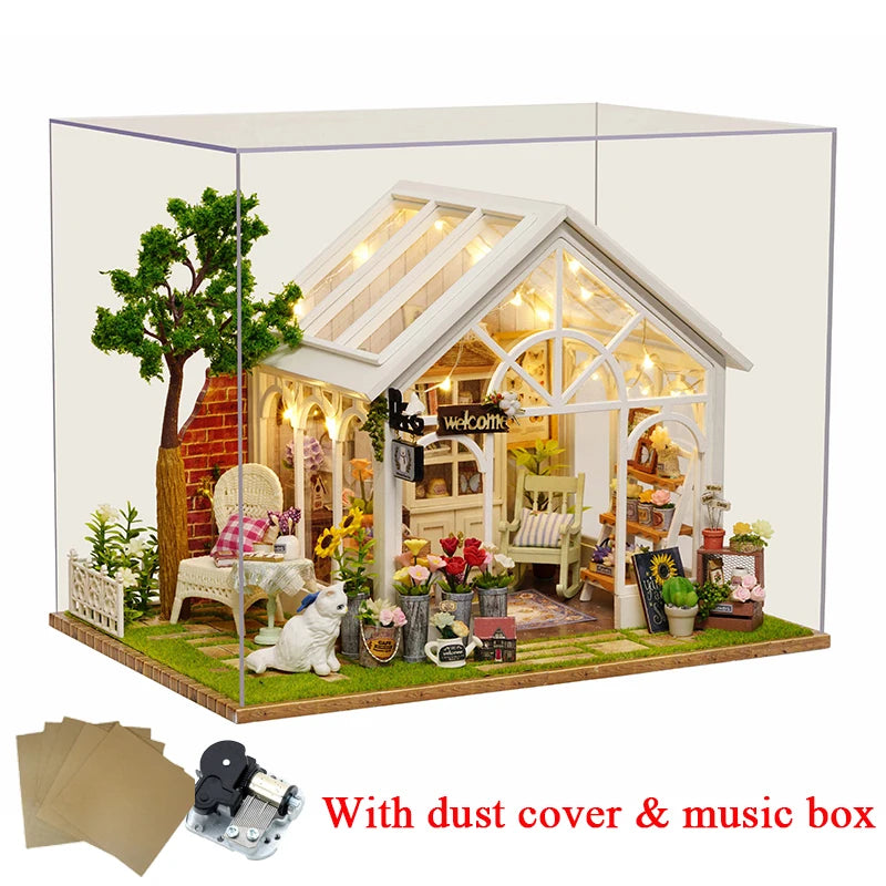 Vintage Sunshine Greenhouse Cottage Model Kit