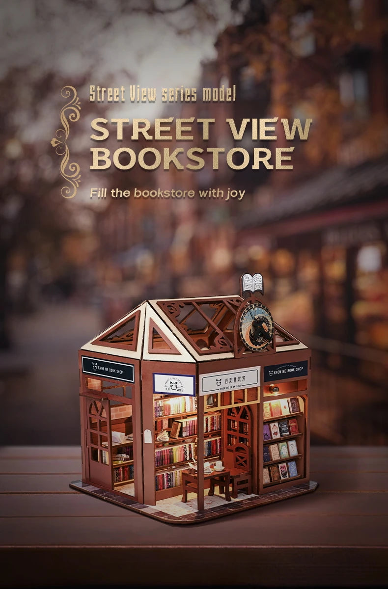 Street View Book Shop - DIY Miniature Kit