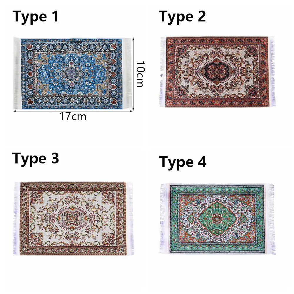 Turkish Style Rug for Dollhouse Decor