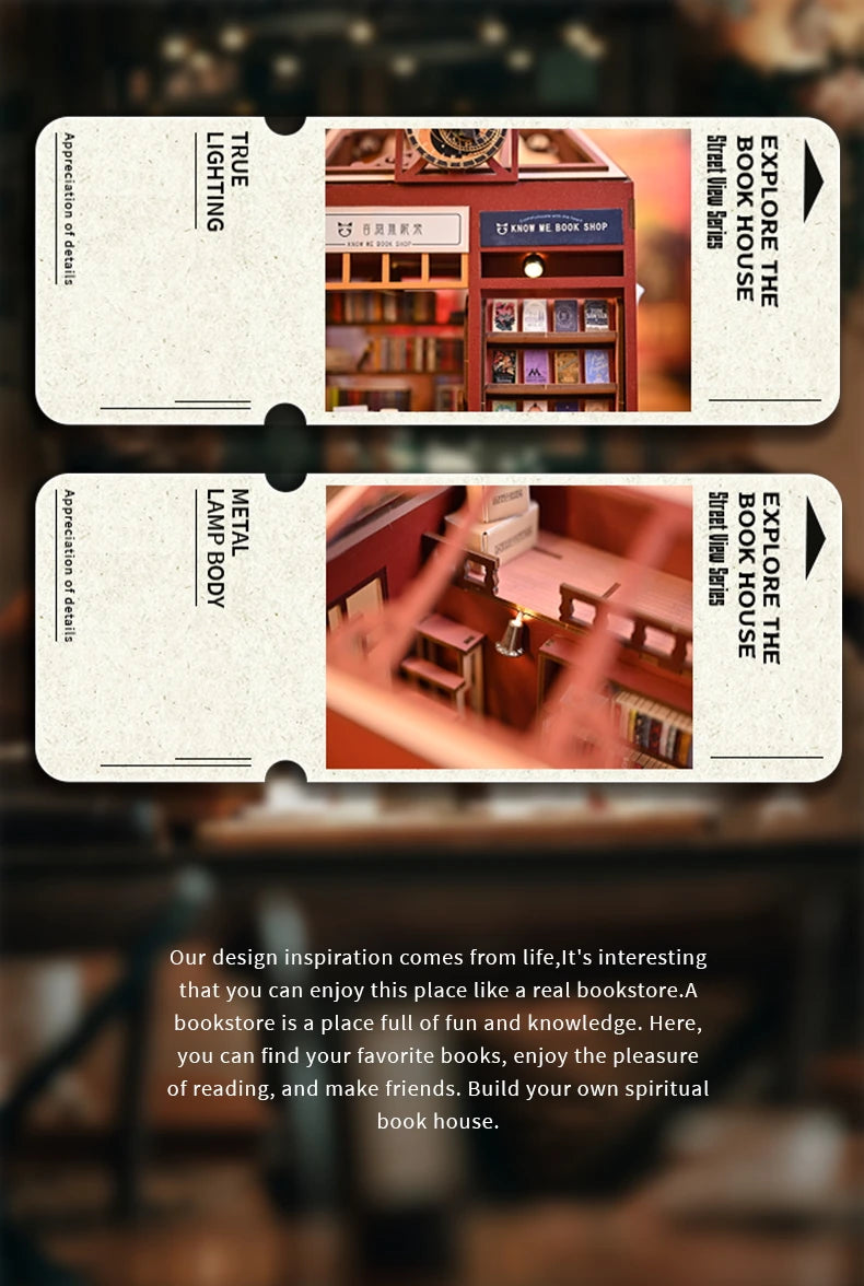 Street View Book Shop - DIY Miniature Kit