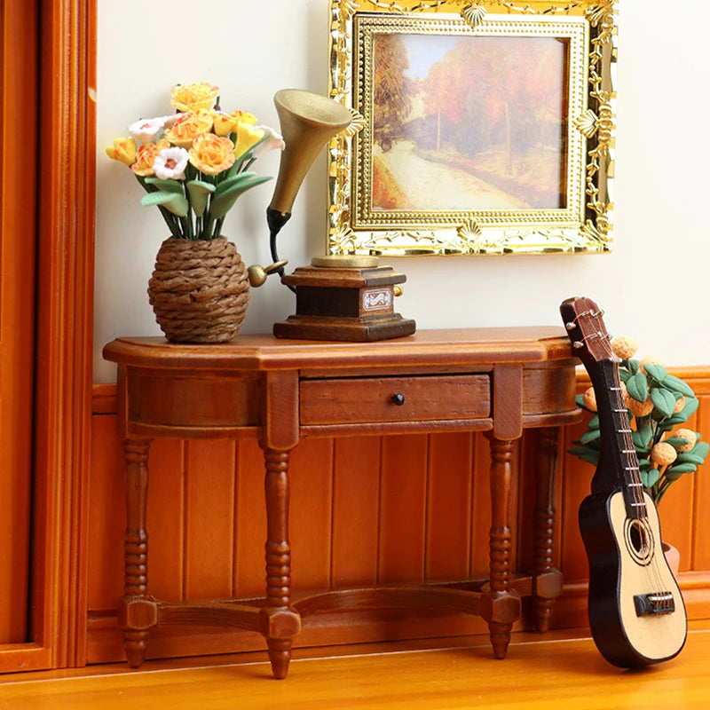 Wooden Half-side Table