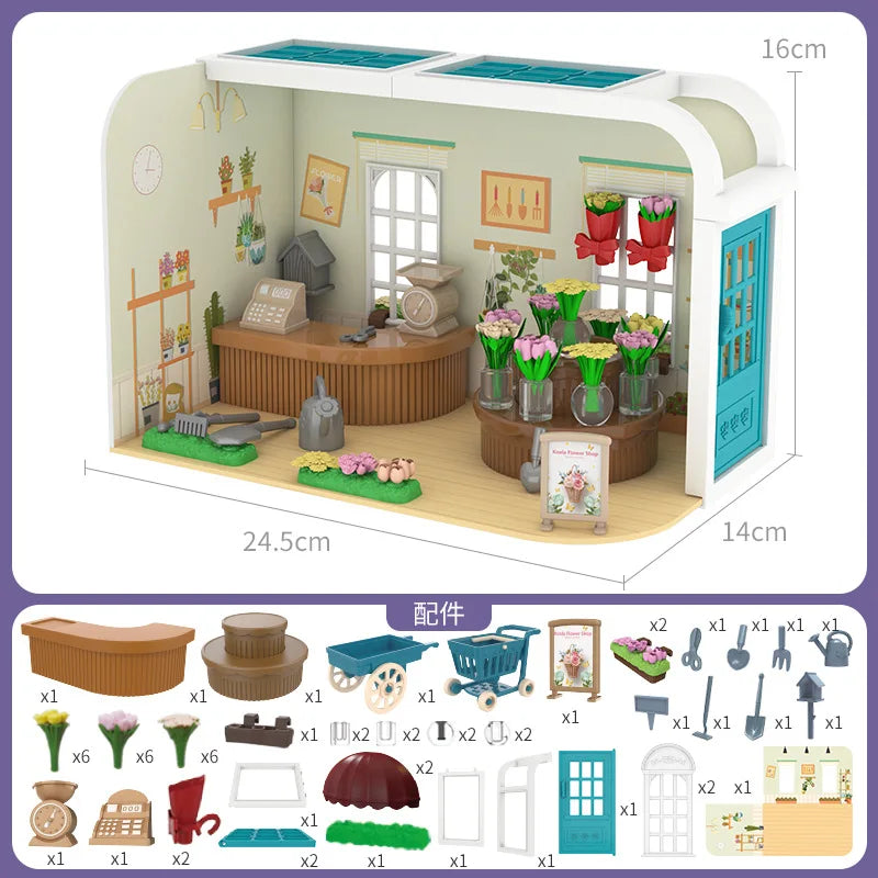 Miniature Dollhouse Playset Kids – 1:12 Scale DIY