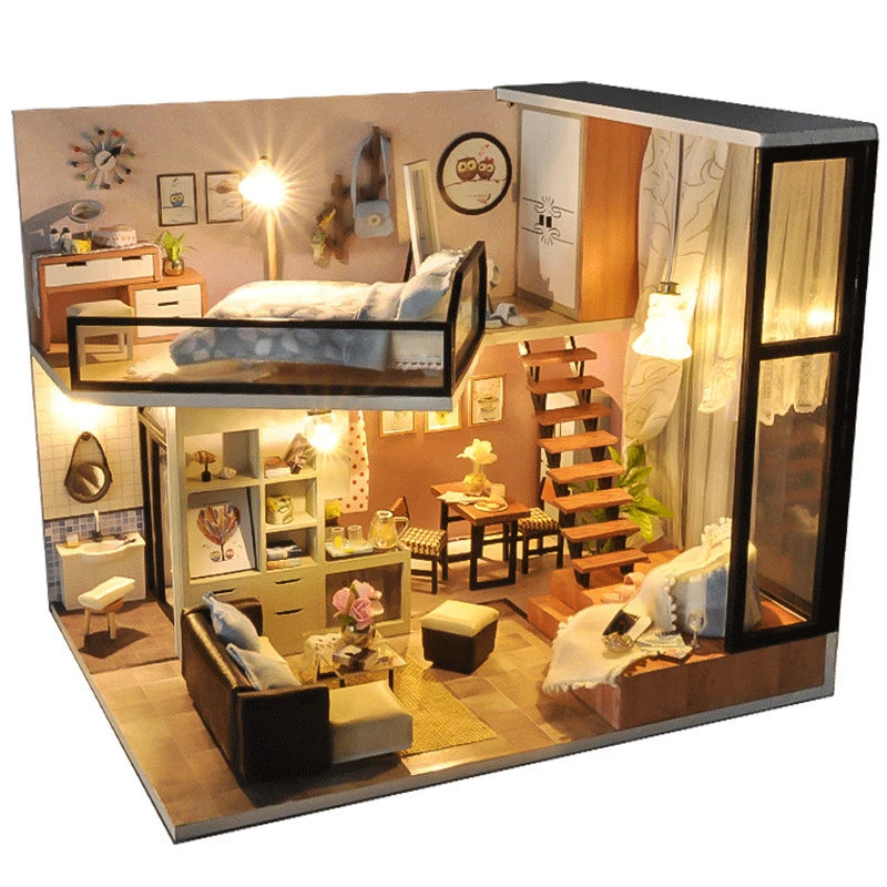 Modern Loft Casa Miniature Building Kits