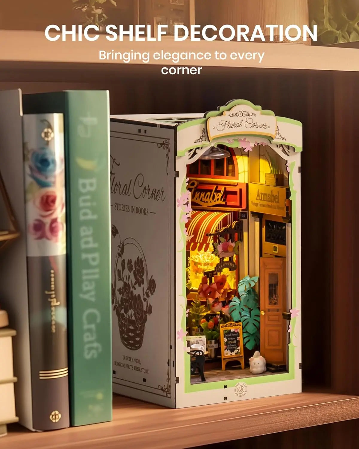 Floral Corner DIY Book Nook Kit