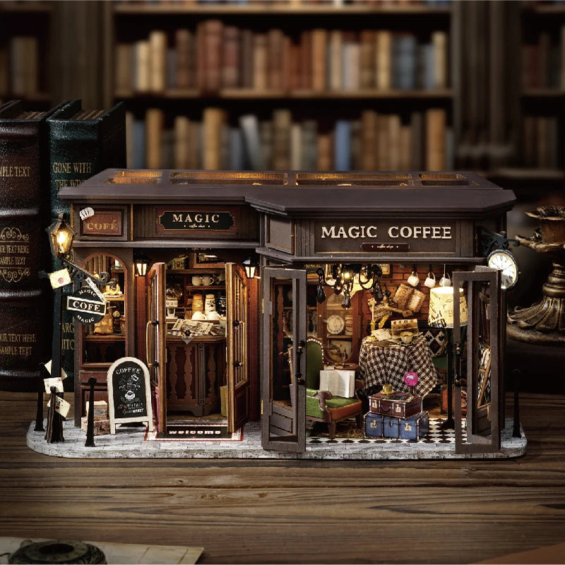 Vintage Magic Coffee Shop DIY Miniature House Kite