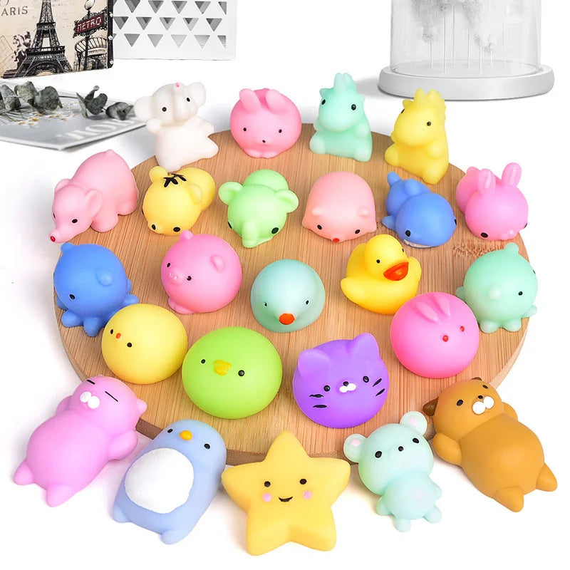 Sensory Mochi Squishy Animal Toys - Kawaii Stress Relief 🐼🐰🐣