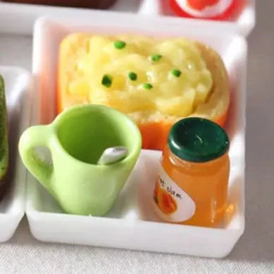 Mashed Potato Bread - Breakfast Food Set