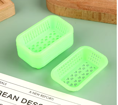 Dollhouse Plastic Baskets - 10 Pcs