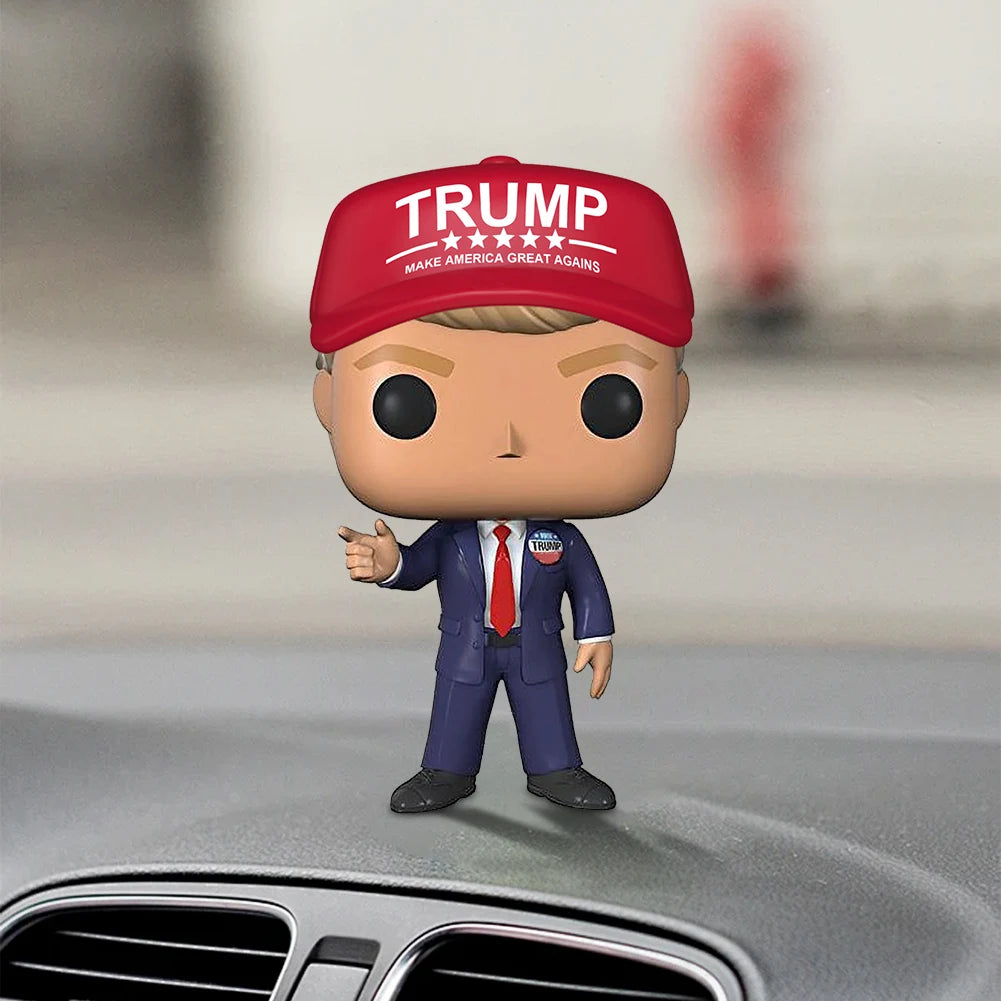 Mini Trump Statue Decor – Make America Great Again