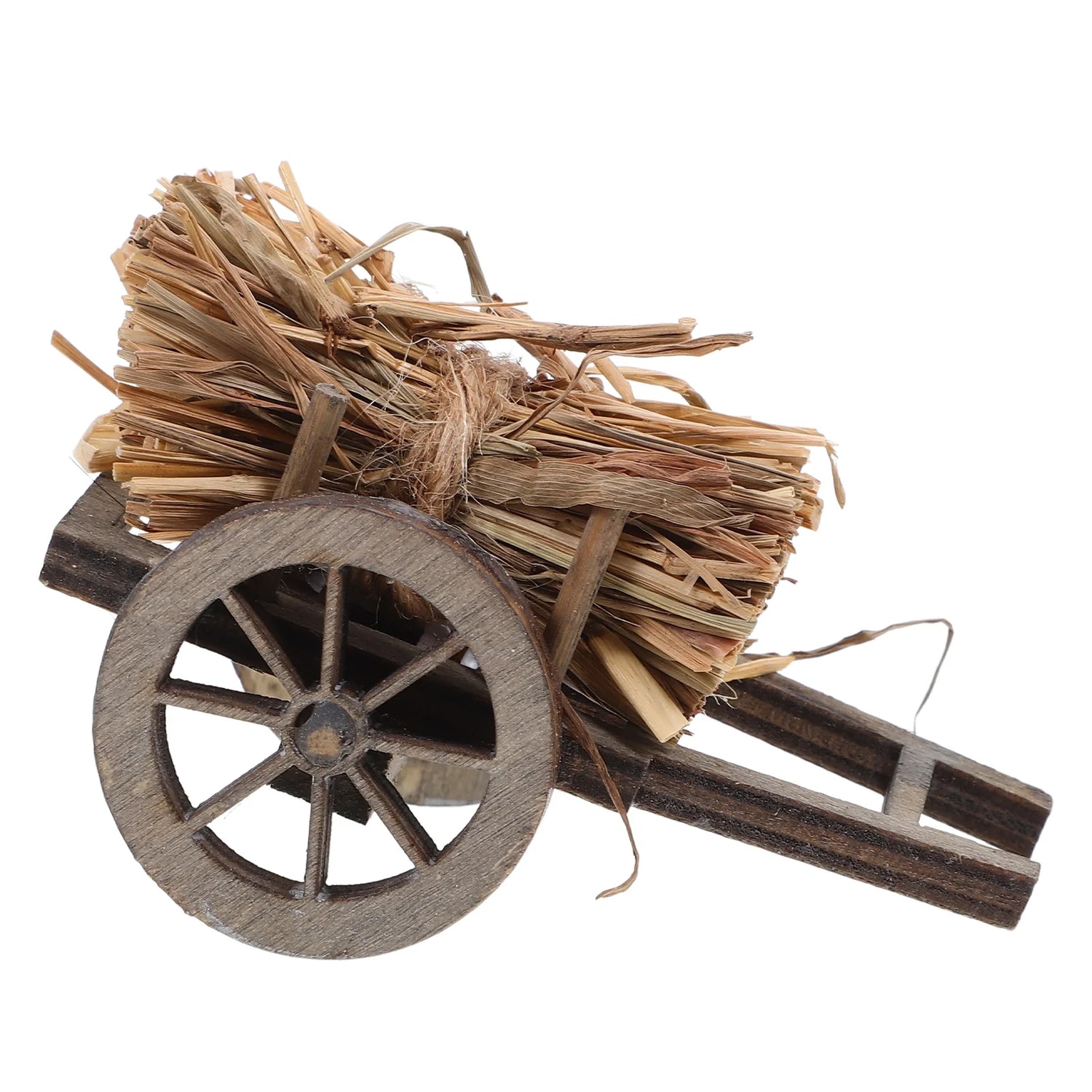 Wooden Farming Cart - Rustic Touch to Your Miniature World