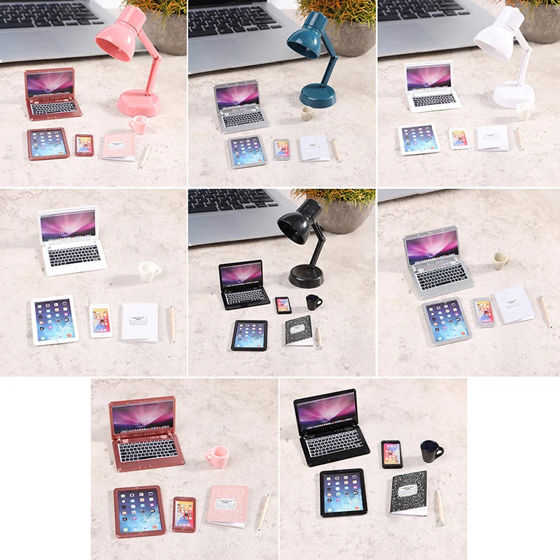 Miniature Office Accessories Set – 1:12 Scale Dollhouse