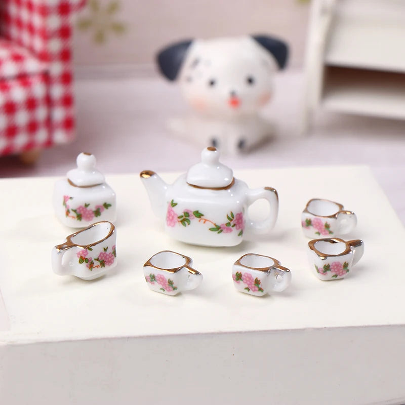 Mini Ceramic Kungfu Tea Set Kettle Cup Tableware