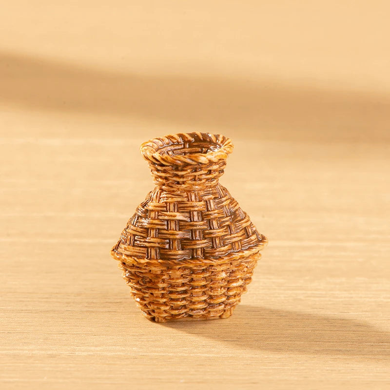 Woven Basket Set – Dollhouse Decor