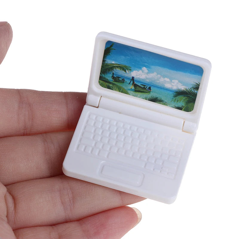 Mini Laptop Model Furniture Accessories - 1Pcs