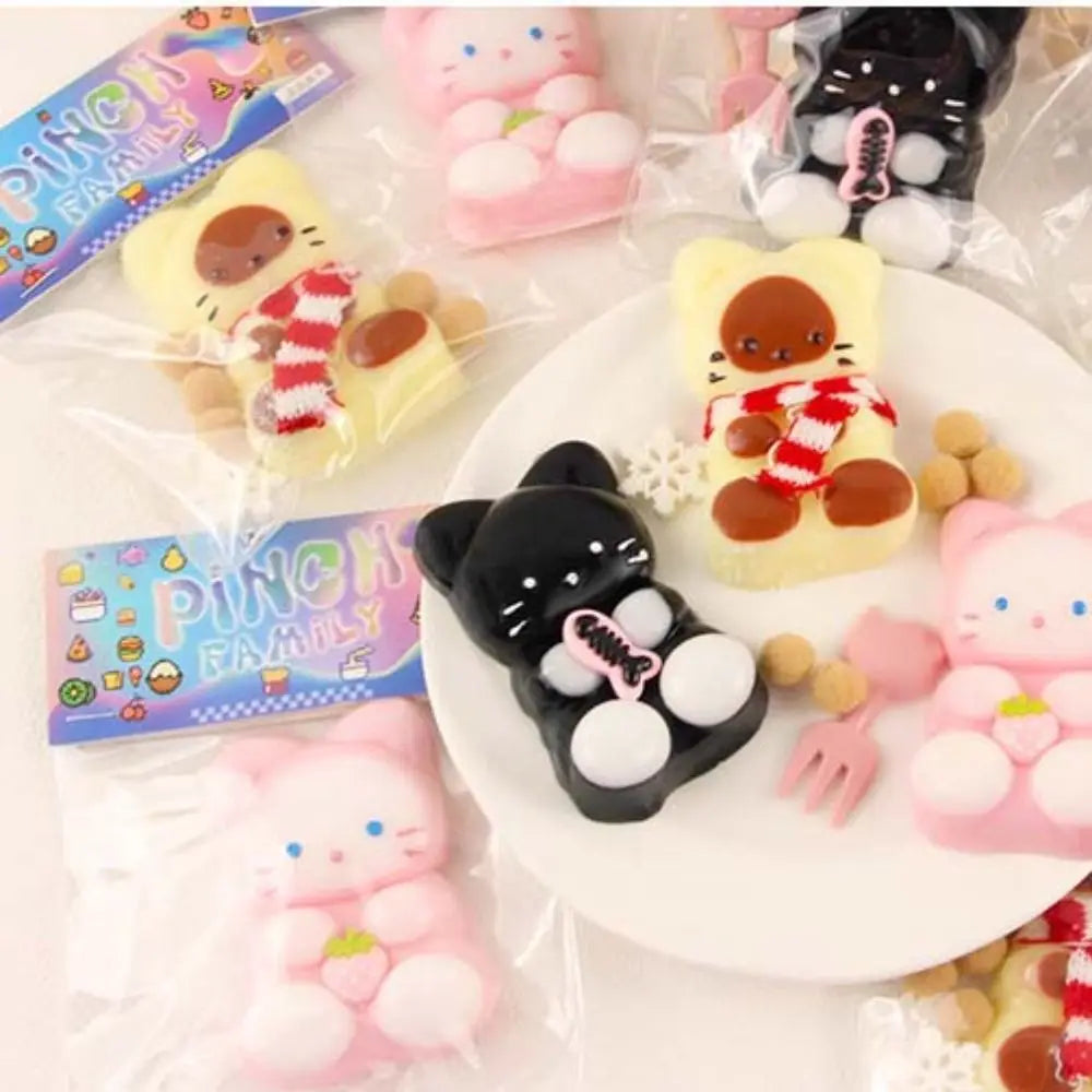 Kawaii Squishy Cat – Stress Relief Toy 🐱