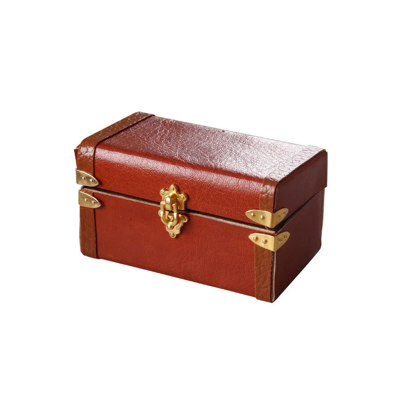 Suitcase Vintage Leather Luggage Box