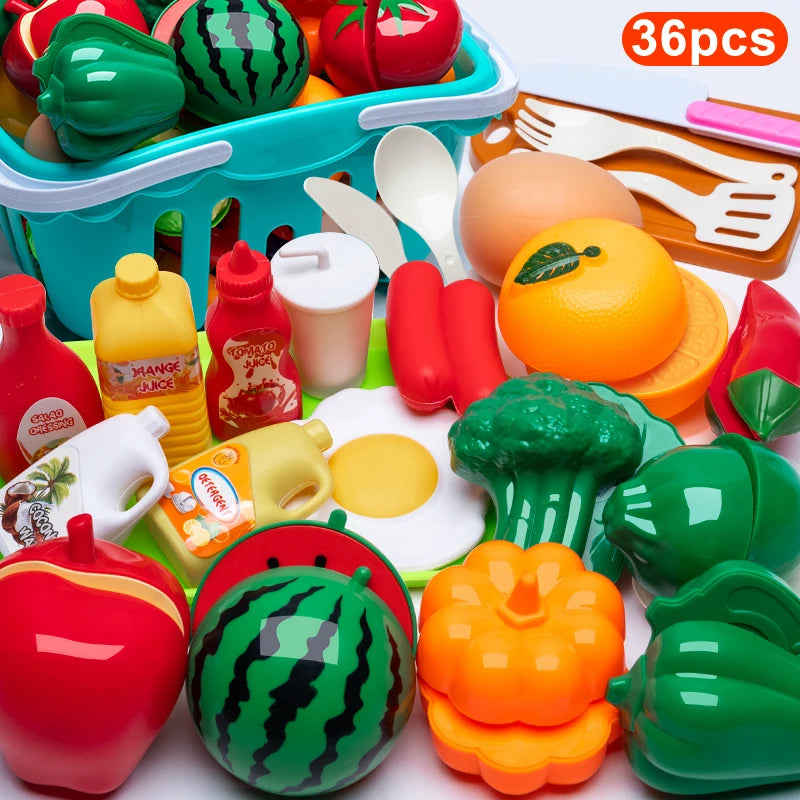 Kids Cutting Play Food Set