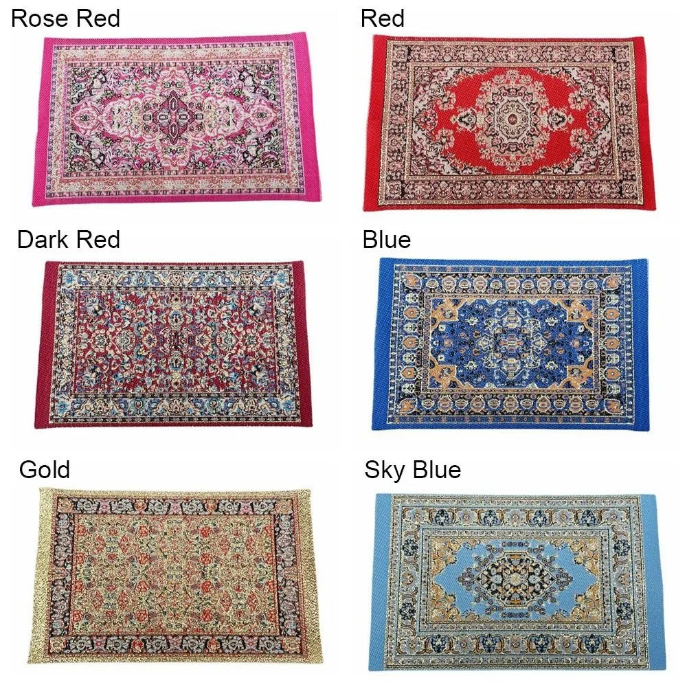 Turkish Style Rug for Dollhouse Decor