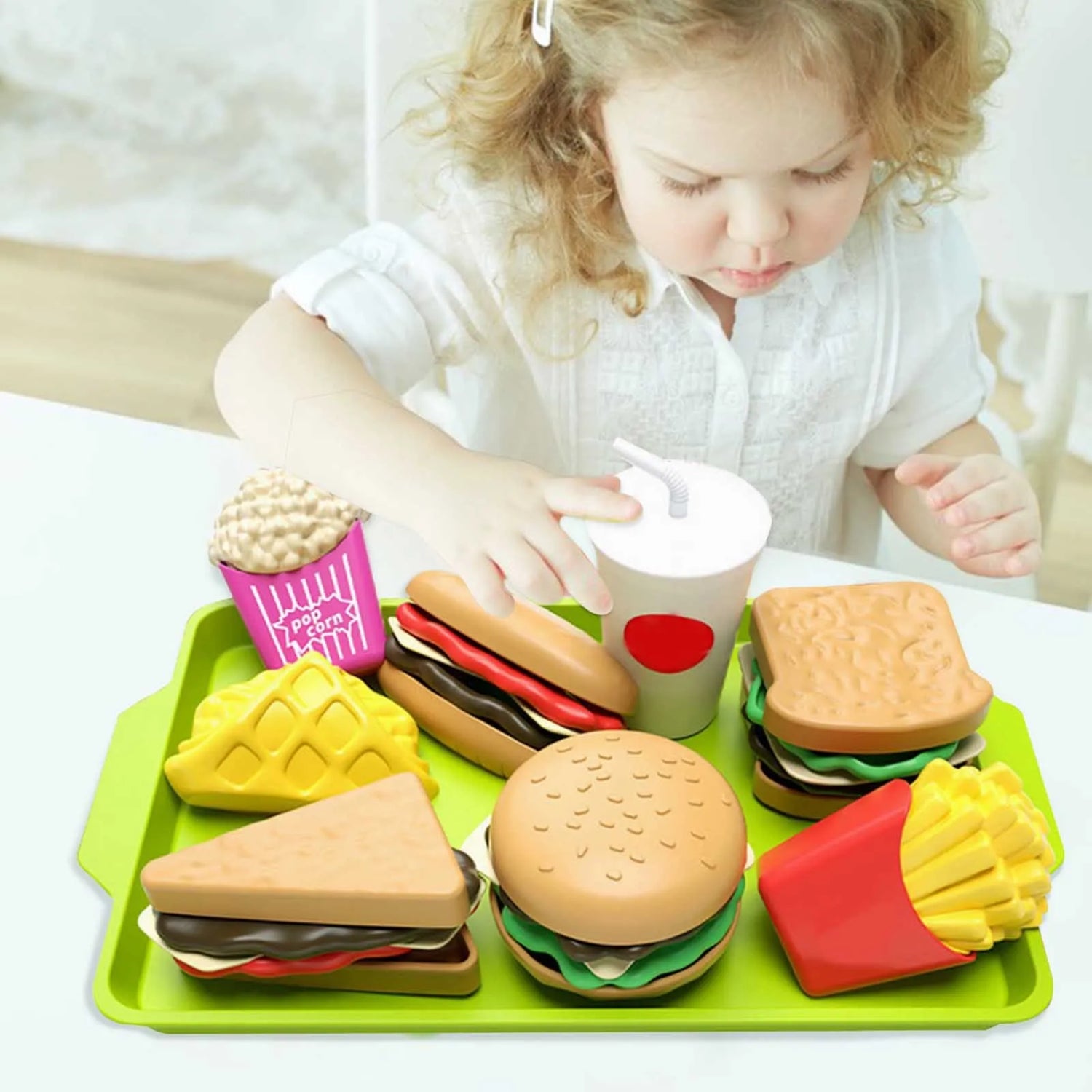 Play Food Toy Set - detachable fast food toys