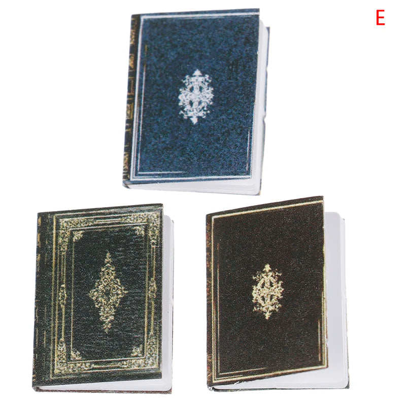 Miniature Books Set – 1:12 Scale Mini Library Accessories