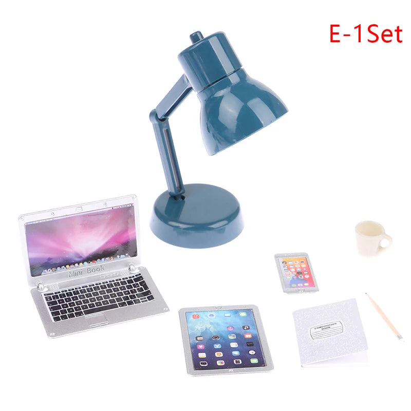 Miniature Office Accessories Set – 1:12 Scale Dollhouse