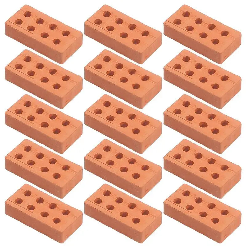 Miniature Clay Bricks - Model Building & DIY Projects! - 50 pcs