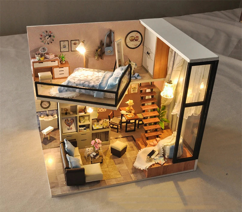 Modern Loft Casa Miniature Building Kits