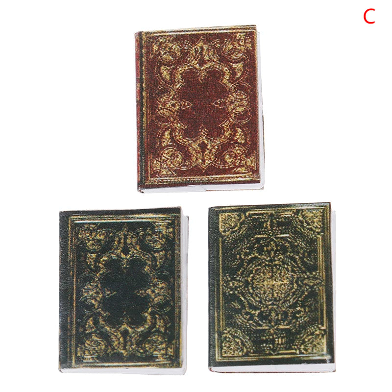 Miniature Books Set – 1:12 Scale Mini Library Accessories