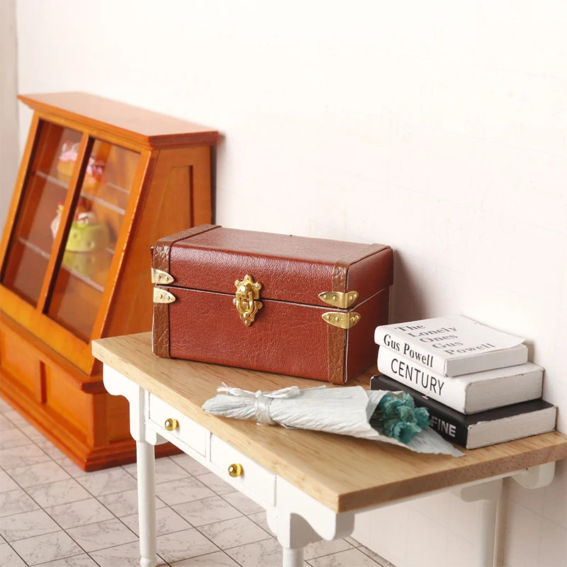 Suitcase Vintage Leather Luggage Box