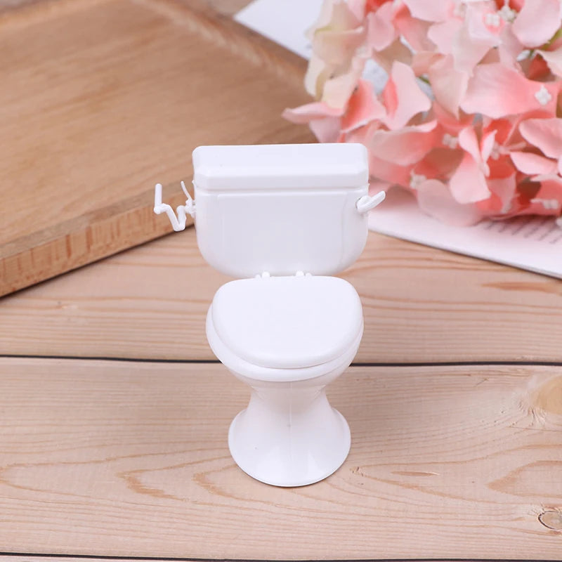 Vintage Bathroom Toilet - Dolls Accessories