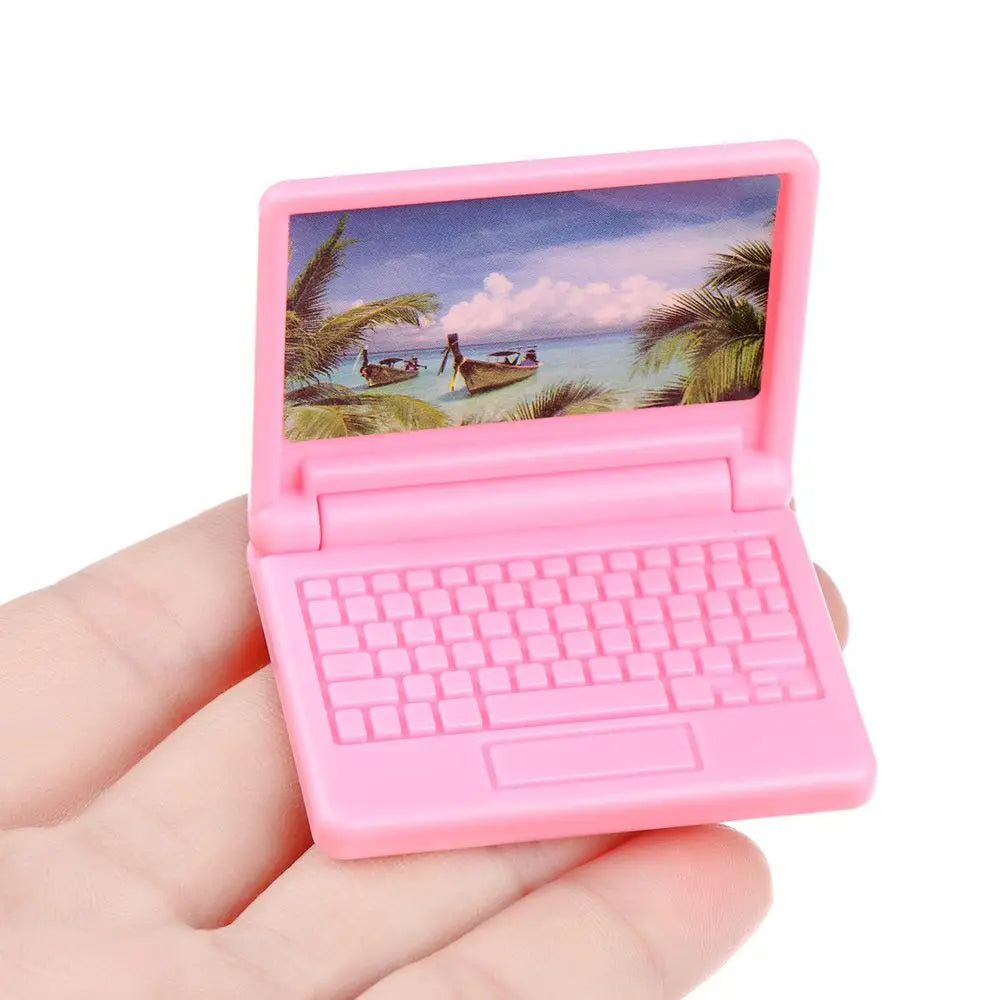 Mini Laptop Model Furniture Accessories - 1Pcs