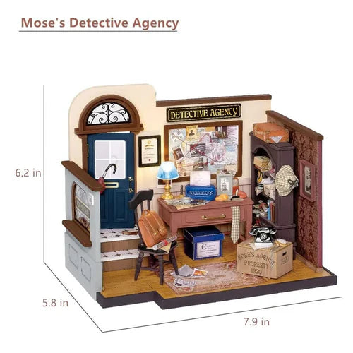 Mose’s Detective Agency- Mystery Unraveled: The Detective’s Office Miniature