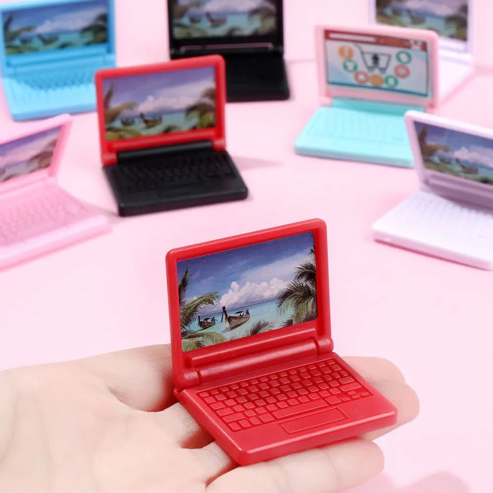 Mini Laptop Model Furniture Accessories - 1Pcs